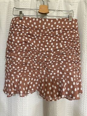 Pink and white polkadot Abercrombie skirt